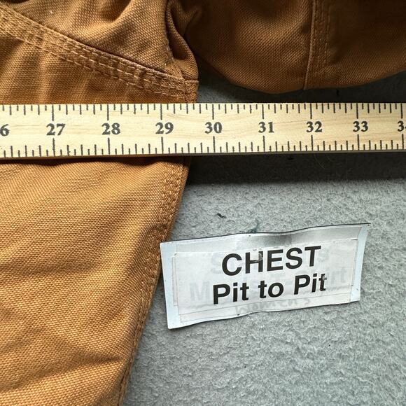 Big Smith H35100GBW Workwear Duck Canvas Lined Jacket Mens XL Hooded Zip Brown - Picture 3 of 11